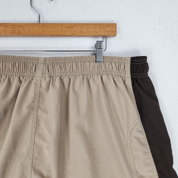 Nike Swim Trunks Mens XXL Tan Black Cargo Hybrid Shorts Utility Board Casual - Picture 9 of 16